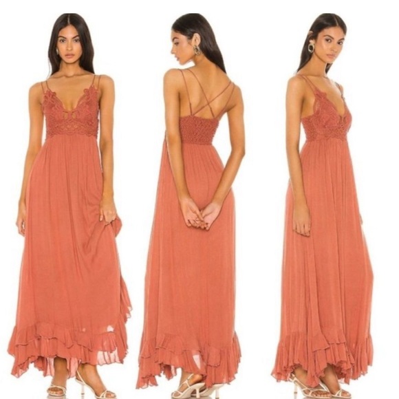 Pink Lily Such A Delight Lace Maxi Dress - Rose / Mauve - Picture 2 of 9